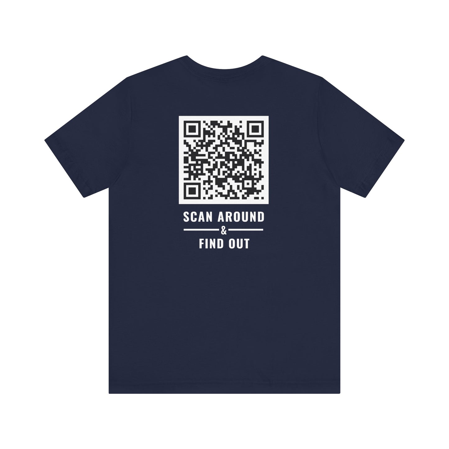 Funny QR Code T-Shirt – Scan Me for Instant 90s Nostalgia | What is Love Meme Shirt | Party Tee | Unisex Graphic Tee - Scan Around & Find Out