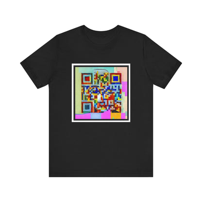 Picasso Inspired QR Code T-Shirt - Interactive Art Tee - Scan to Reveal Hidden Link - Modern Graphic Shirt - Gift for Art Lovers