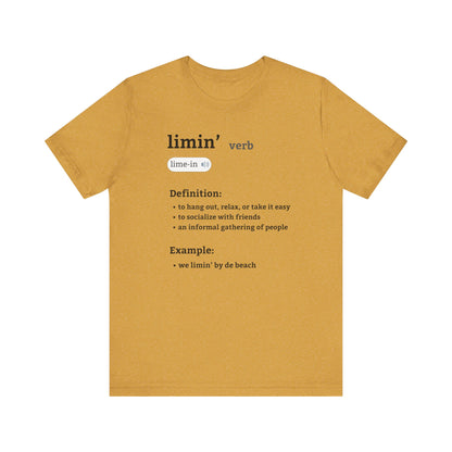 Limin’ Mode On T-Shirt – Funny Trini Vibes Shirt – Caribbean Island Life Tee – Trinidad Gift – Unisex Chill Shirt for Liming Friends