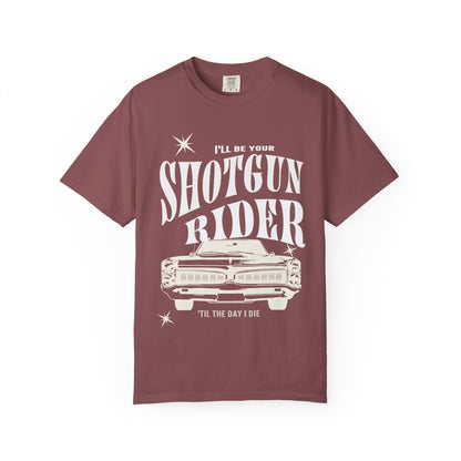 I'll Be Your Shotgun Rider - Cowboy Carter Comfort Colors Unisex TShirt - Western Cowboy Shirt - Perfect Gift for the Beyhive