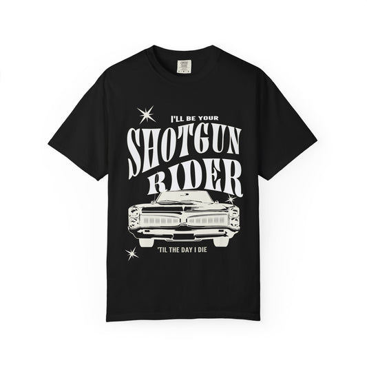 I'll Be Your Shotgun Rider - Cowboy Carter Comfort Colors Unisex TShirt - Western Cowboy Shirt - Perfect Gift for the Beyhive