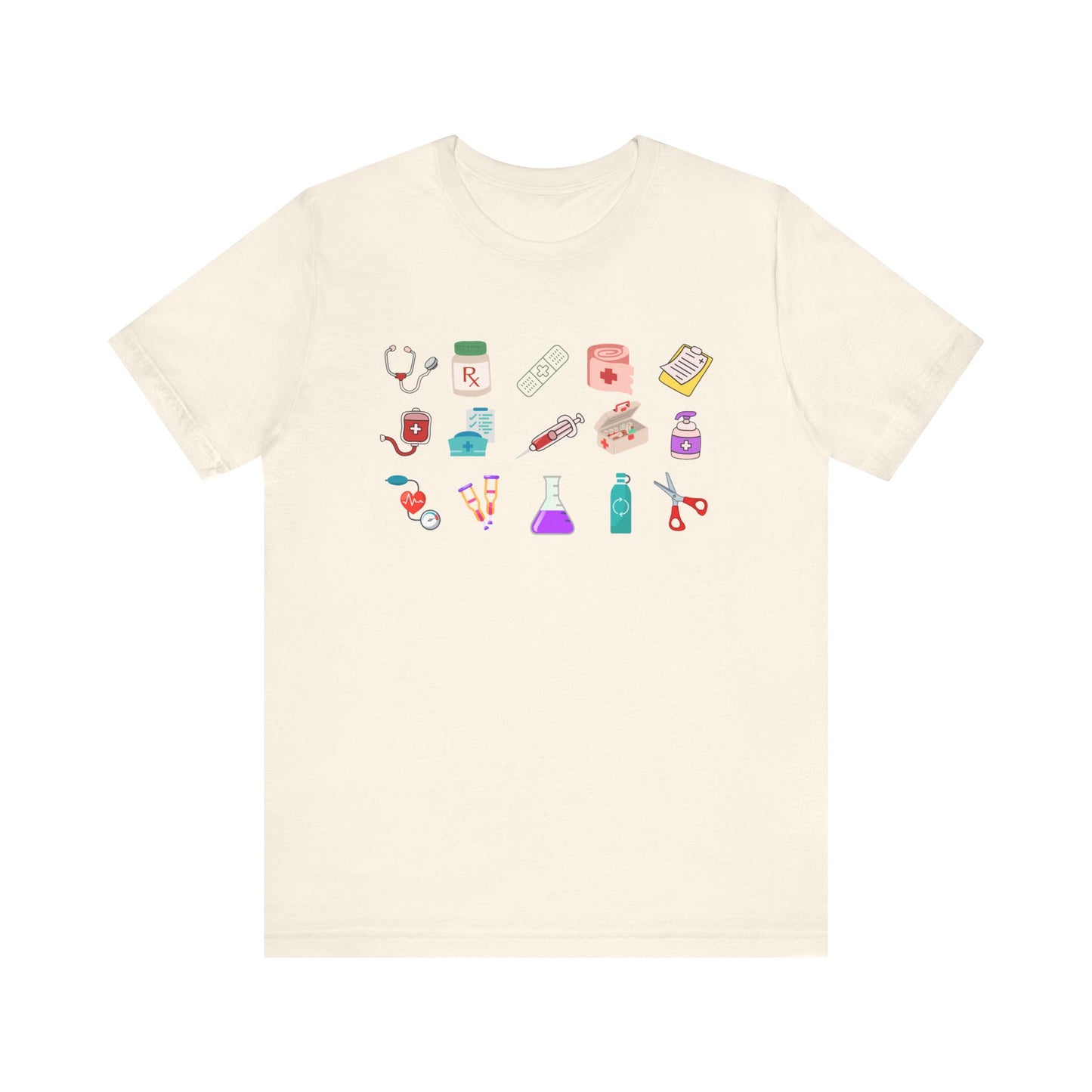 Nurse Life T-Shirt – Medical Tools Graphic Tee – Cute RN Shirt for Women – Hospital Nurse Gift – Healthcare Worker Apparel – Nursing School Tee - Perfect Gift for Healthcare Workers