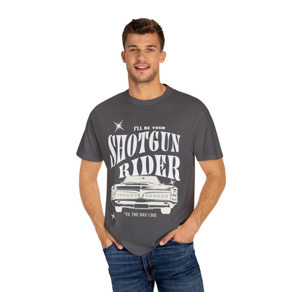I'll Be Your Shotgun Rider - Cowboy Carter Comfort Colors Unisex TShirt - Western Cowboy Shirt - Perfect Gift for the Beyhive