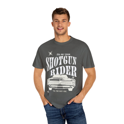 I'll Be Your Shotgun Rider - Cowboy Carter Comfort Colors Unisex TShirt - Western Cowboy Shirt - Perfect Gift for the Beyhive
