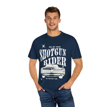 I'll Be Your Shotgun Rider - Cowboy Carter Comfort Colors Unisex TShirt - Western Cowboy Shirt - Perfect Gift for the Beyhive