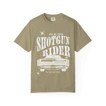 I'll Be Your Shotgun Rider - Cowboy Carter Comfort Colors Unisex TShirt - Western Cowboy Shirt - Perfect Gift for the Beyhive