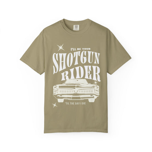 I'll Be Your Shotgun Rider - Cowboy Carter Comfort Colors Unisex TShirt - Western Cowboy Shirt - Perfect Gift for the Beyhive