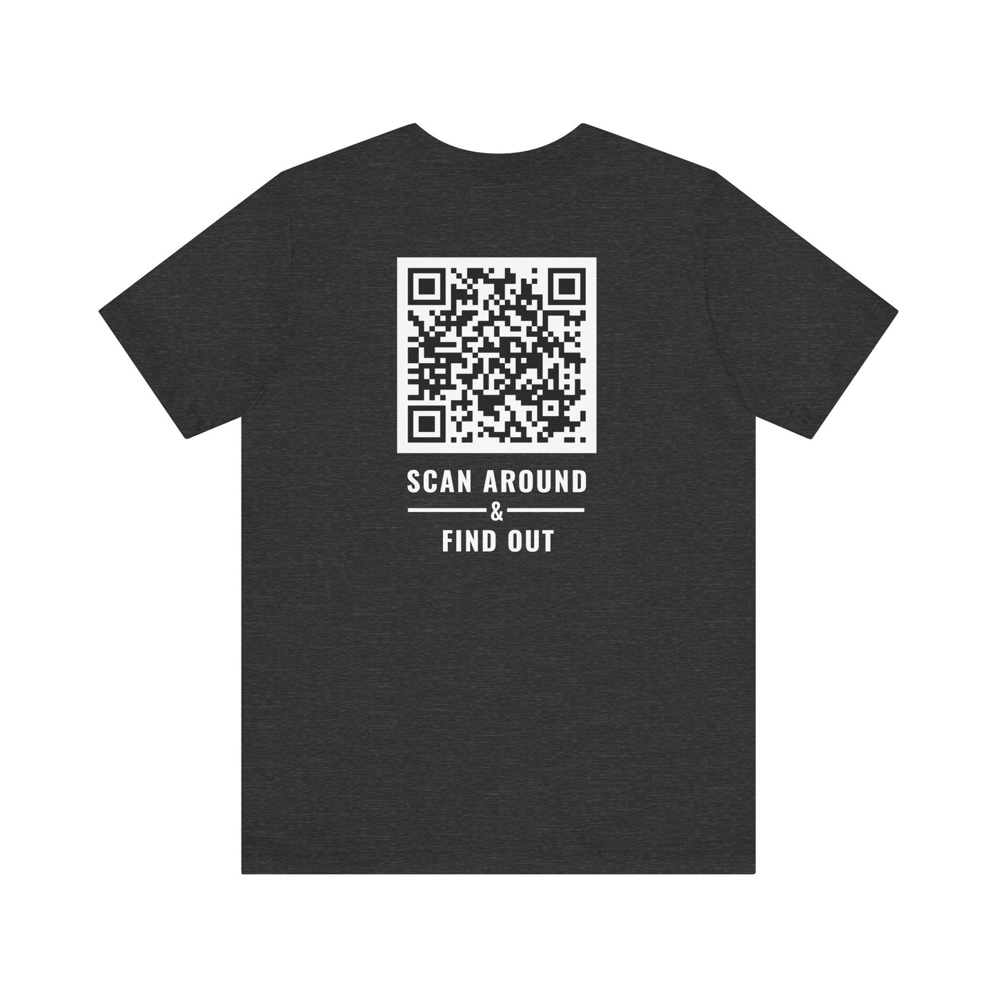 Funny QR Code T-Shirt – Scan Me for Instant 90s Nostalgia | What is Love Meme Shirt | Party Tee | Unisex Graphic Tee - Scan Around & Find Out