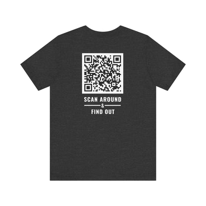 Funny QR Code T-Shirt – Scan Me for Instant 90s Nostalgia | What is Love Meme Shirt | Party Tee | Unisex Graphic Tee - Scan Around & Find Out